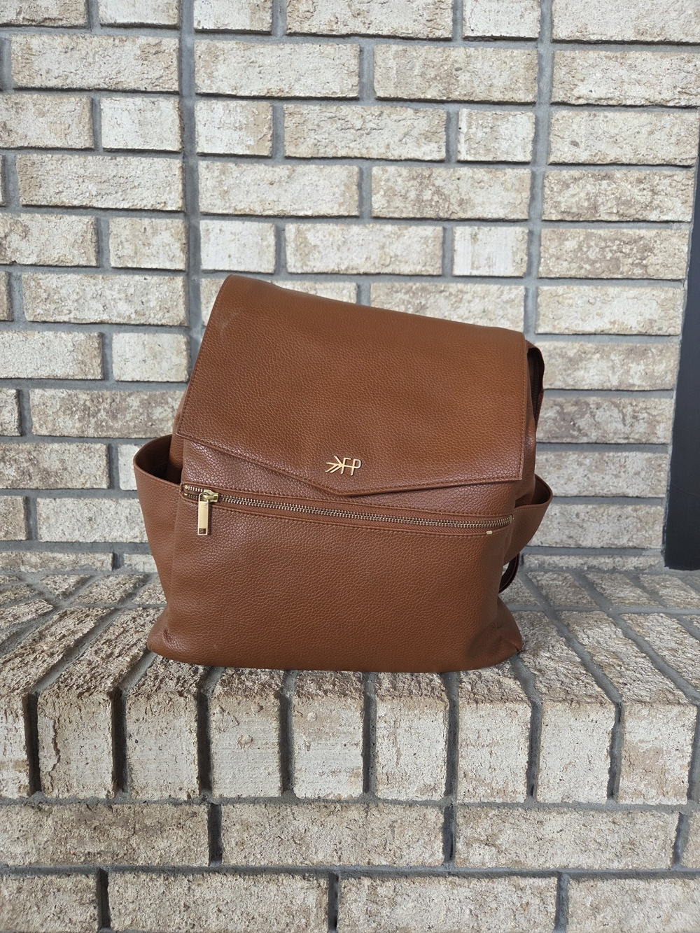 Freshly Picked Cognac Diaper Bag